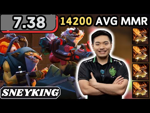 NEW PATCH 7.38 - Sneyking TECHIES Hard Support Gameplay - Dota 2 Full Match Gameplay