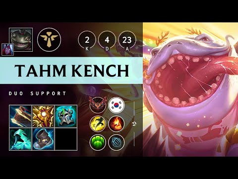 Tahm Kench Support vs Nautilus - KR Grandmaster Patch 14.23