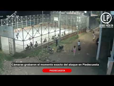 🚨 Última Hora | Cámaras registraron el momento en que atacaron a una persona en Piedecuesta