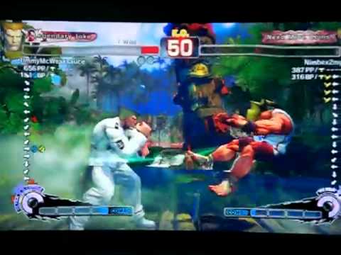 SSF4 AE: JimmyMcWeaksauce (Guile) vs Nimbex2mg (Ken)