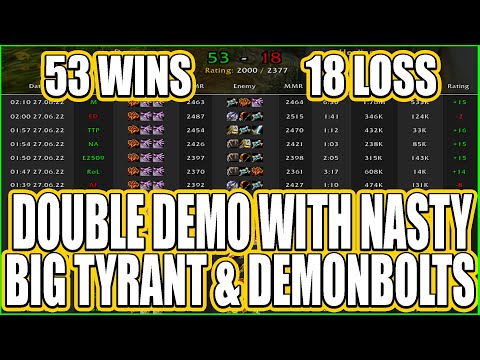 2x Demo Lock Is Insane Massive Demonbolts & Massive Tyrant 58 Wins - 18 Loses  This Is INSANE 9.2.5