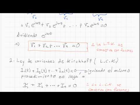 Respuesta forzada en CA (Parte 4 – Leyes de Kirchhoff para fasores, impedancias equivalentes)