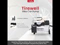 Tirewell Ae-7005 Tyre Inflator, Bike Car Pump Continuously Inflate Four Tires Super Fast Rapid Compress Pump (150 Psi, 12V)