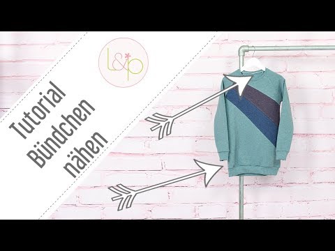 Tutorial - Bündchen für Hals, Ärmel und Saum an Shirts nähen