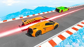 Car Amazing Stunts Racing Gameplay gta E8 | Car racing different stunts | Vijgaming11