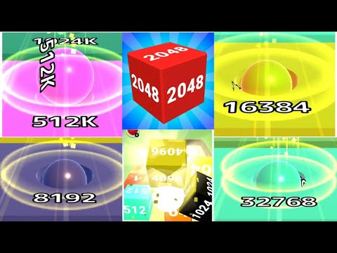 [[ 4096 ]] Mega Cube : 2048 3D Merge Games vs Ball Run Infinity Ball Run 2048 gameplay walkthrough