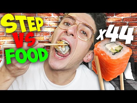 STEP VS FOOD - 44 PEZZI DI SUSHI !!