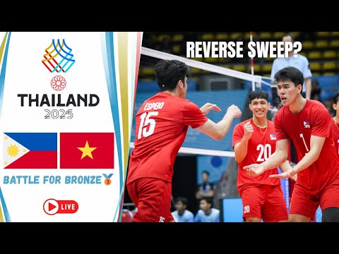 Philippines 🇵🇭vs🇻🇳 Vietnam Battle for Bronze 🥉 | SEA Games Men's Volleyball 2025 | Bangkok, Thailand