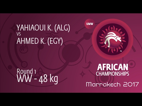 Round 1 WW - 48 kg: K. YAHIAOUI (ALG) df. K. AHMED (EGY) by TF, 12-1