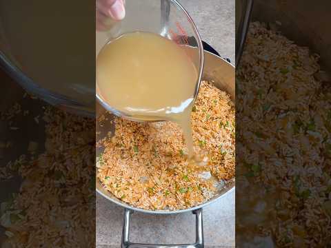 The Best Rice Recipe Ever! #cooking #mexican #rice #texmex #spanish #receitas #fyp