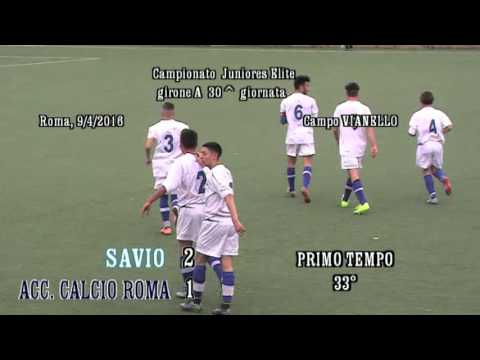 Savio - Accademia Calcio Roma - sintesi - 9 aprile 2016