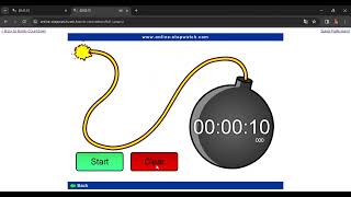 Online Bomb Countdown Test 10 seconds