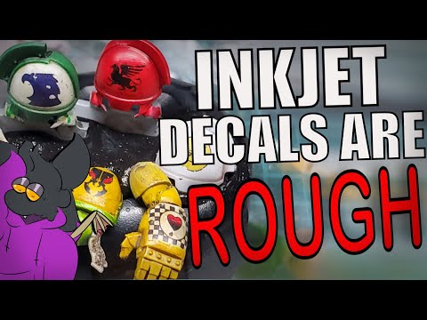 How to make Custom decals for miniatures and the pitfalls (Inkjet)