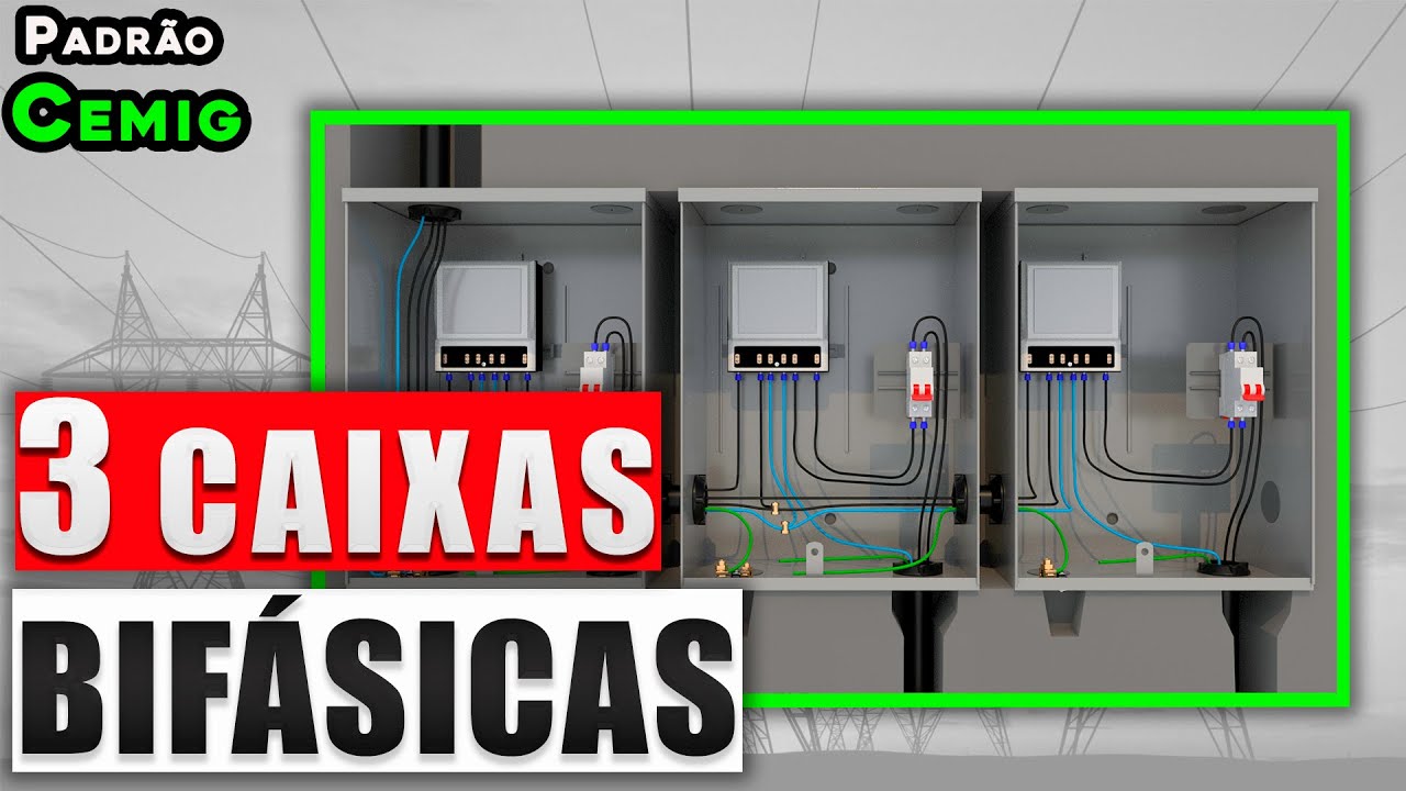 COMO INSTALAR 3 CAIXAS BIFÁSICA - PADRÃO CEMIG