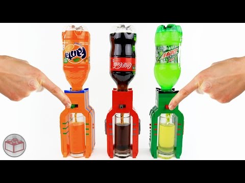 How to Build Soda Dispensers from LEGO Bricks (Coca-Cola, Mountain Dew, Fanta)