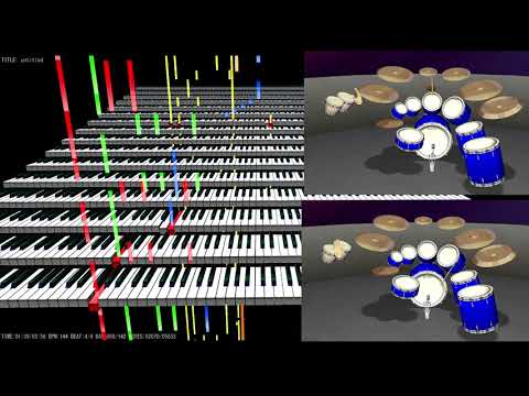 Pipe Dream 2 with 2 Yamaha drumsets - Animusic 2