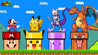 Super Mario Bros., but Mario Must Rescue All Pokémon Characters from Custom Pipes!