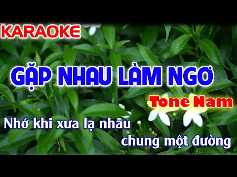 Karaoke Nhạc Sống GẶP NHAU LÀM NGƠ - TONE NAM ( NHẠC SỐNG SỐNG HƯƠNG)