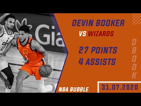 Devin Booker Full Highlights vs Washington Wizards ● 27 Points! ● NBA Bubble