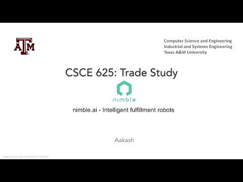 Trade Study: Nimble robotics