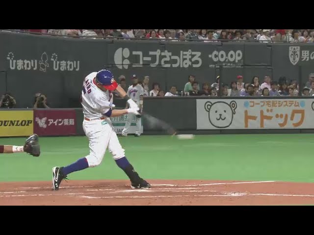 【4回裏】ファイターズ・レアード 失投逃さず先制タイムリーヒット!! 2015/8/9 F-E