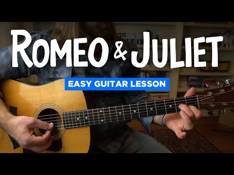 Romeo & Juliet • Easy guitar lesson (no capo, standard tuning) (Dire Straits)