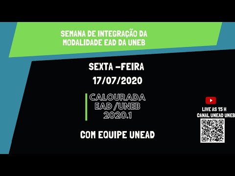 Semana de Integração da Modalidade EaD  - Calourada EaD/UNEB 2020.1