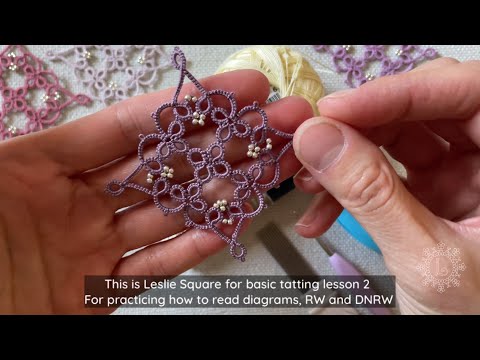 Tatting Tutorial for “Tiny Frozen Water Snowflake ” without bead designed by LillianTatLace