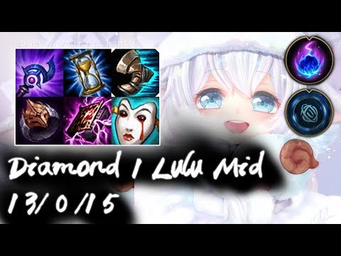 Diamond 1 LuLu Mid vs Twisted Fate | Korea High Elo Replays