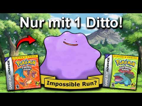 Der SCHLIMMSTE 1 Pokemon Run aller Zeiten! - Pokemon Feuerrot nur mit 1 DITTO! (XXL SPECIAL)