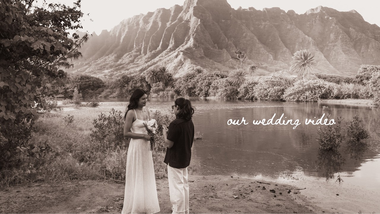 we got engaged and married a day apart (our cinematic wedding video)