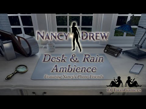 Nancy Drew Desk & Rain Ambience | Nancy Drew Game Soundtrack & Rain Ambience feat. Phone Friends
