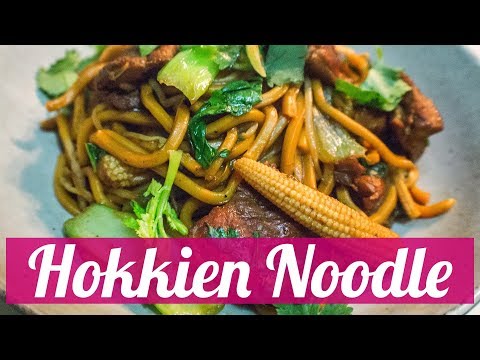 Hokkien Noodle Stir Fry with Chicken & Bok Choy - Simple & Tasty | Food Treasure