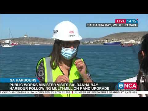 Public Works Minister Patricia de Lille is visiting Saldanha Bay
