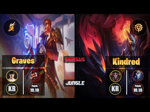 Haru GRAVES (Jungle) [Fleet Footwork] VS KINDRED - Grandmaster KR Patch 10.10