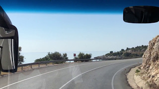 Serpentine road in Turkey