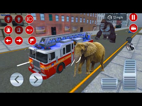 Real Fire Truck Driving Simulator 2022 - Fire Fighting Fireman Job - Android GamePlay #19