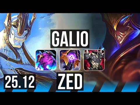 GALIO vs ZED (MID) | 13/3/14, Dominating | KR Master | 25.12
