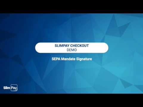 SlimPay Checkout Demo - SEPA Mandate Signature