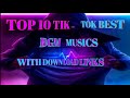 #trending tik tok background musics  || top 10 best tik tok background musics