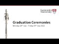 Lancaster University Graduation 1:45pm Wednesday 20 July 2022