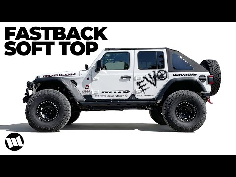 Rampage Trailview Fastback Soft Top Installation on a Jeep JL Wrangler Rubicon Unlimited 4 Door
