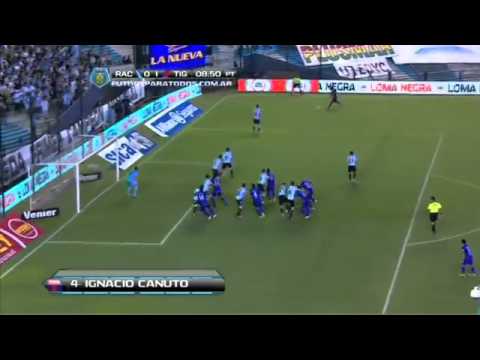 Gol de Canuto a Racing. || Racing 0 - Tigre 1