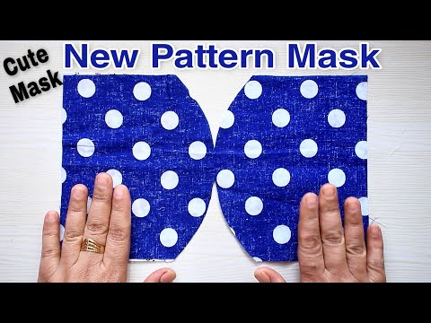 Very Easy New Style Cute Mask - Face Mask Sewing Tutorial - New Pattern Mask- No Fog On Glasses