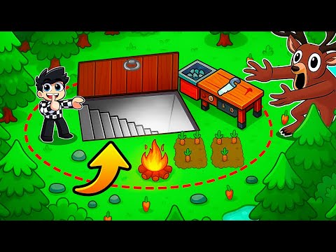 I Built a SECRET PASSAGE in my CAMP on 99 Nights in the Worst Forest Roblox!