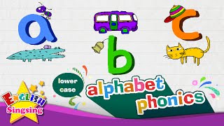 alphabet song – letter a to z - lower case (small letter) | Learning English for kids