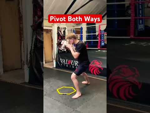 How to Pivot 👣 #boxing #kickboxing #mma #footwork