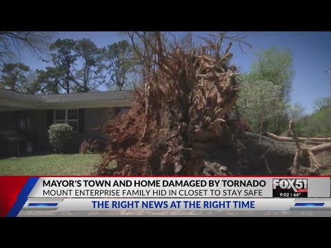 Mount Enterprise Mayor reflects on how his community and own home were affected by a tornado
