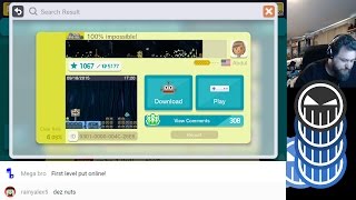Super Mario Maker - 100% Impossible - Crow Plays Live