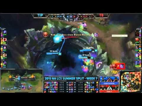 Porpoise8 - Baron Steal - W7D2 NA LCS Summer 2015 - League of Legends